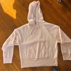 100% Cashmere Light Pink Cashmere Sweater, Light Cashmere Hoodie